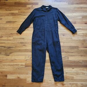 Muumuu long sleeve linen jumpsuit